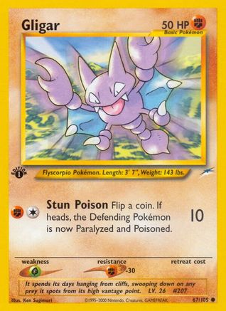 [PKM] Gligar (67/105) [Neo Destiny 1st Edition]