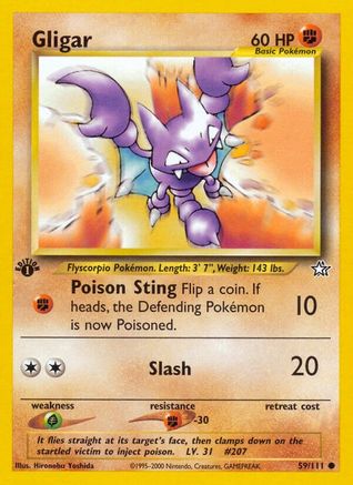 [PKM] Gligar (59/111) [Neo Genesis 1st Edition]