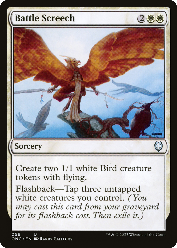 {C} Battle Screech [Phyrexia: All Will Be One Commander][ONC 059]