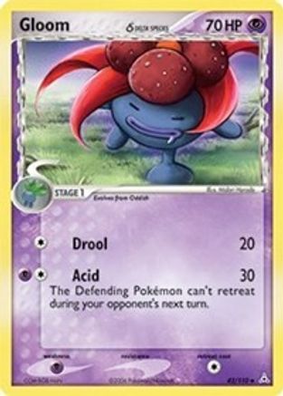 [PKM] Gloom (42/110) (Delta Species) (Stamped) [EX: Holon Phantoms]
