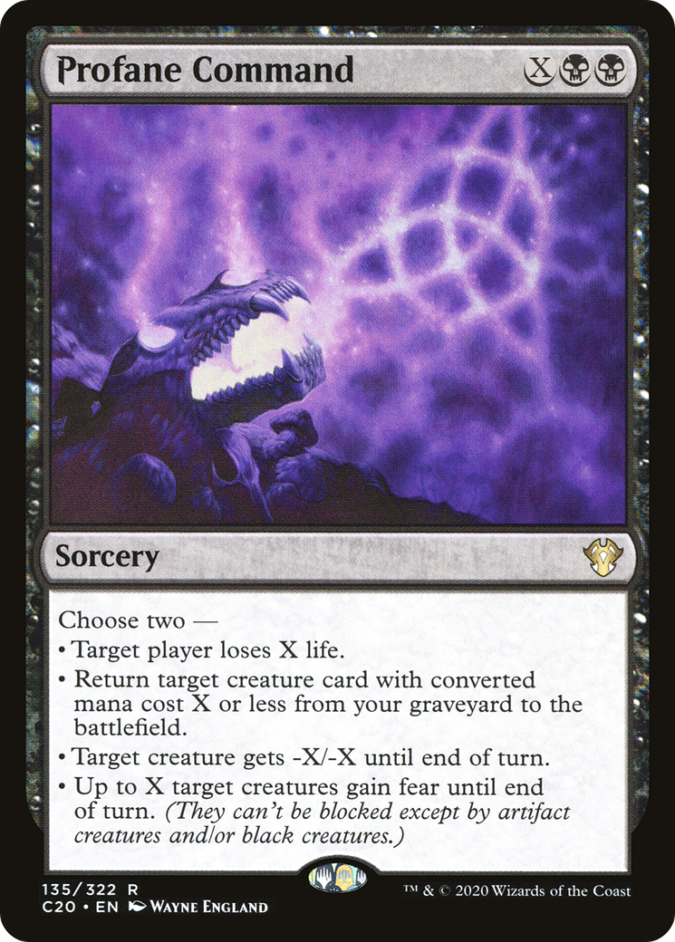 {R} Profane Command [Commander 2020][C20 135]