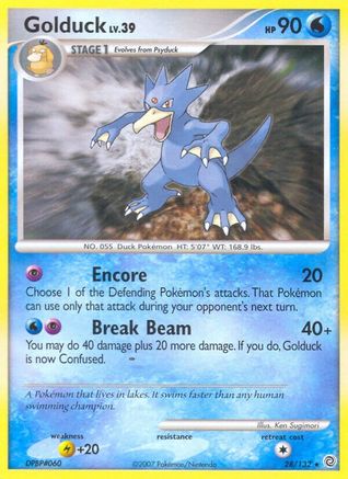 [PKM-R] Golduck (28/132) [Diamond & Pearl: Secret Wonders]
