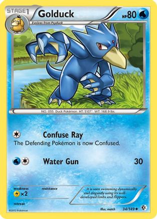 [PKM] Golduck (34/149) [Black & White: Boundaries Crossed]