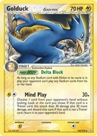 [PKM-C] Golduck (43/110) (Delta Species) (Stamped) [EX: Holon Phantoms]