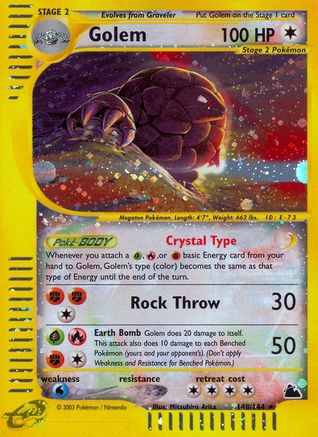 [PKM] Golem (148/144) [Skyridge]