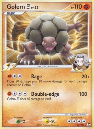 [PKM-R] Golem (23/111) [Platinum: Rising Rivals]