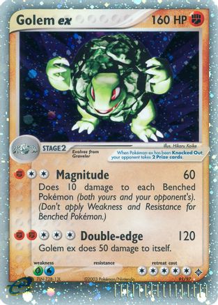 [PKM-R] Golem ex (91/97) [EX: Dragon]