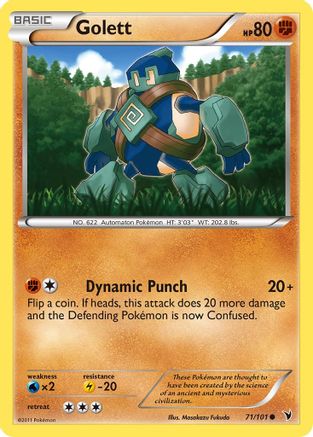 [PKM-C] Golett (71/101) [Black & White: Noble Victories]