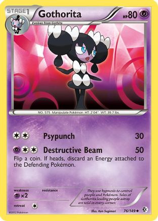[PKM] Gothorita (76/149) [Black & White: Boundaries Crossed]