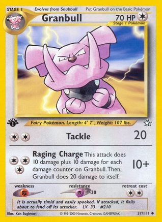 [PKM] Granbull (37/111) [Neo Genesis 1st Edition]