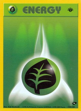 [PKM BE] Grass Energy (129/132) [Gym Challenge 1st Edition]