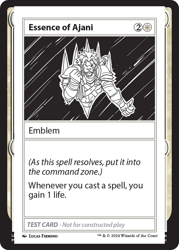 {C} Essence of Ajani [Mystery Booster 2 Playtest Cards][MB2 PLAYTEST]