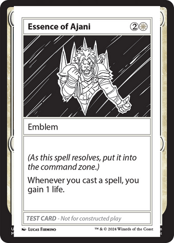 {C} Essence of Ajani [Mystery Booster 2 Playtest Cards][MB2 PLAYTEST]