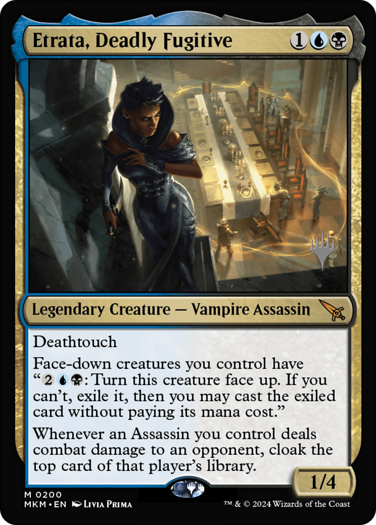 {R} Etrata, Deadly Fugitive (Promo Pack) [Murders at Karlov Manor Promos][PP MKM 200]