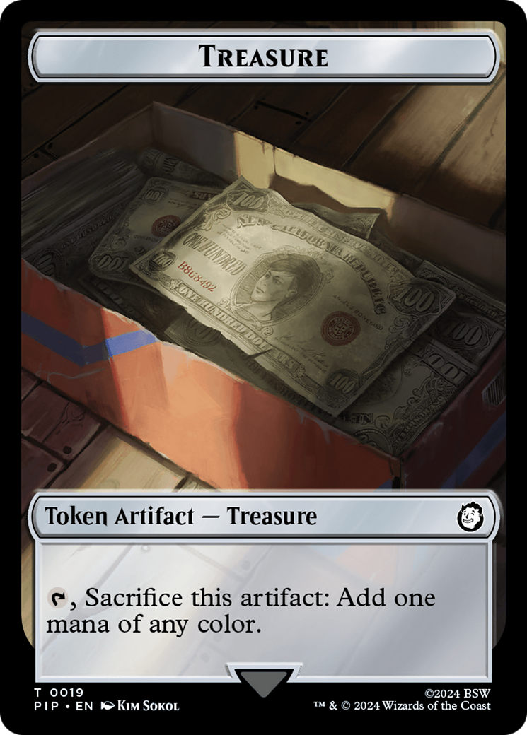 {T} Treasure (0019) // Wasteland Survival Guide Double-Sided Token [Fallout Tokens][TPIP 19//20]