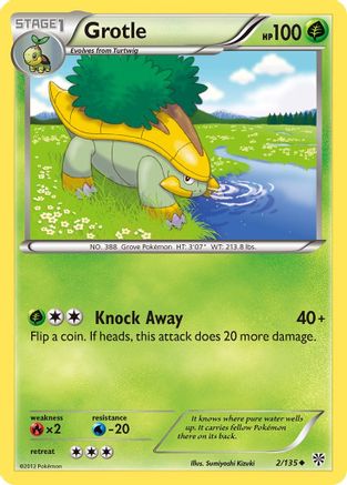 [PKM] Grotle (2/135) [Black & White: Plasma Storm]
