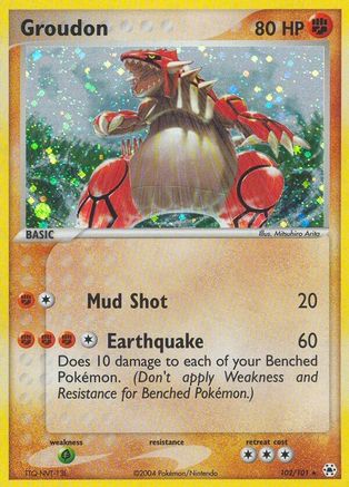 [PKM-R] Groudon (102/101) [EX: Hidden Legends]