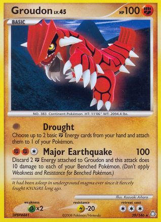 [PKM-R] Groudon (29/146) [Diamond & Pearl: Legends Awakened]
