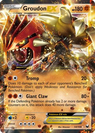 [PKM] Groudon EX (54/108) [Black & White: Dark Explorers]