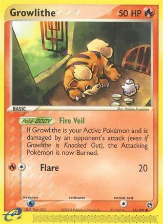 [PKM] Growlithe (65/100) [EX: Sandstorm]