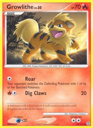 [PKM] Growlithe (89/132) [Diamond & Pearl: Secret Wonders]
