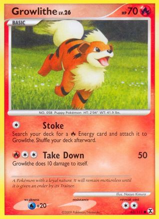 [PKM] Growlithe (63/111) [Platinum: Rising Rivals]