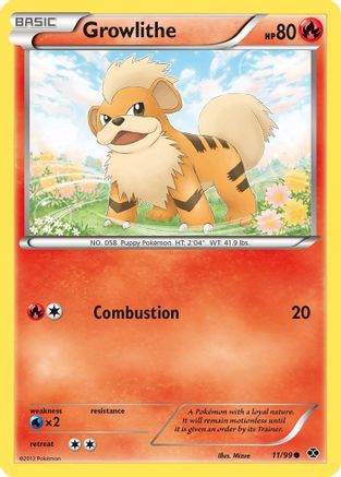 [PKM-C] Growlithe (11/99) [Black & White: Next Destinies]