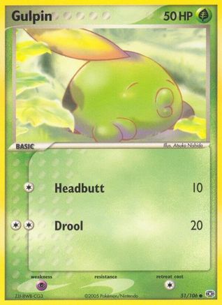 [PKM] Gulpin (51/106) (Stamped) [EX: Emerald]
