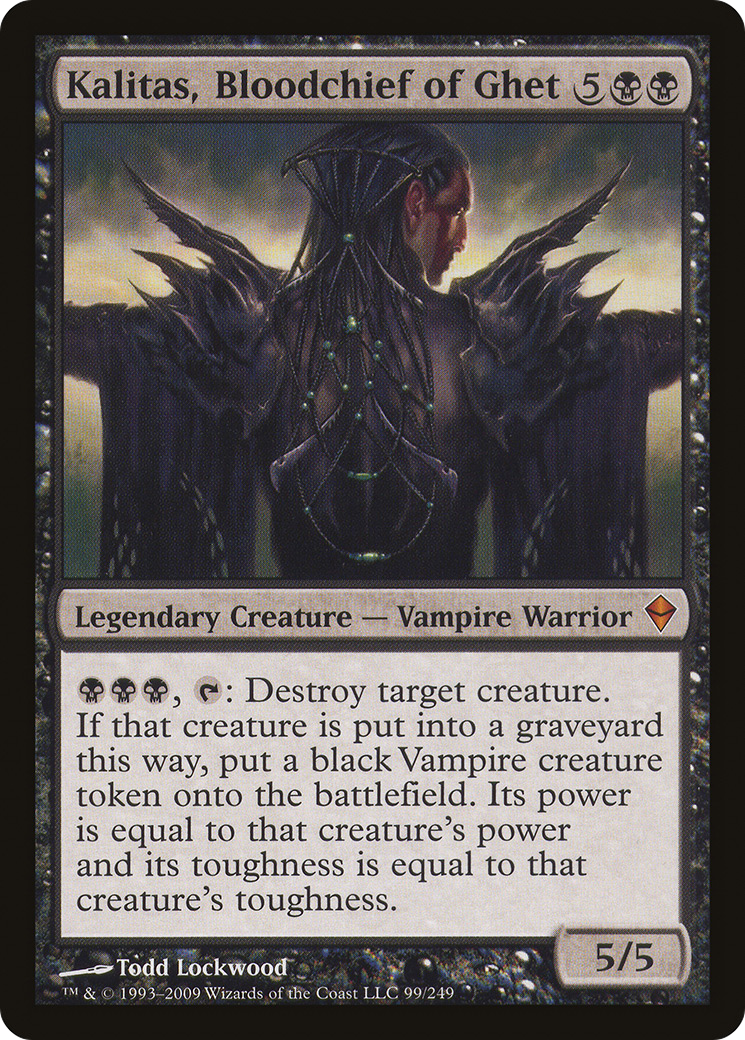 {R} Kalitas, Bloodchief of Ghet [Zendikar][ZEN 099] - Misty Mountain Games