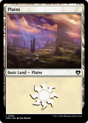 {B} Plains (784) [Commander Masters][CMM 784]