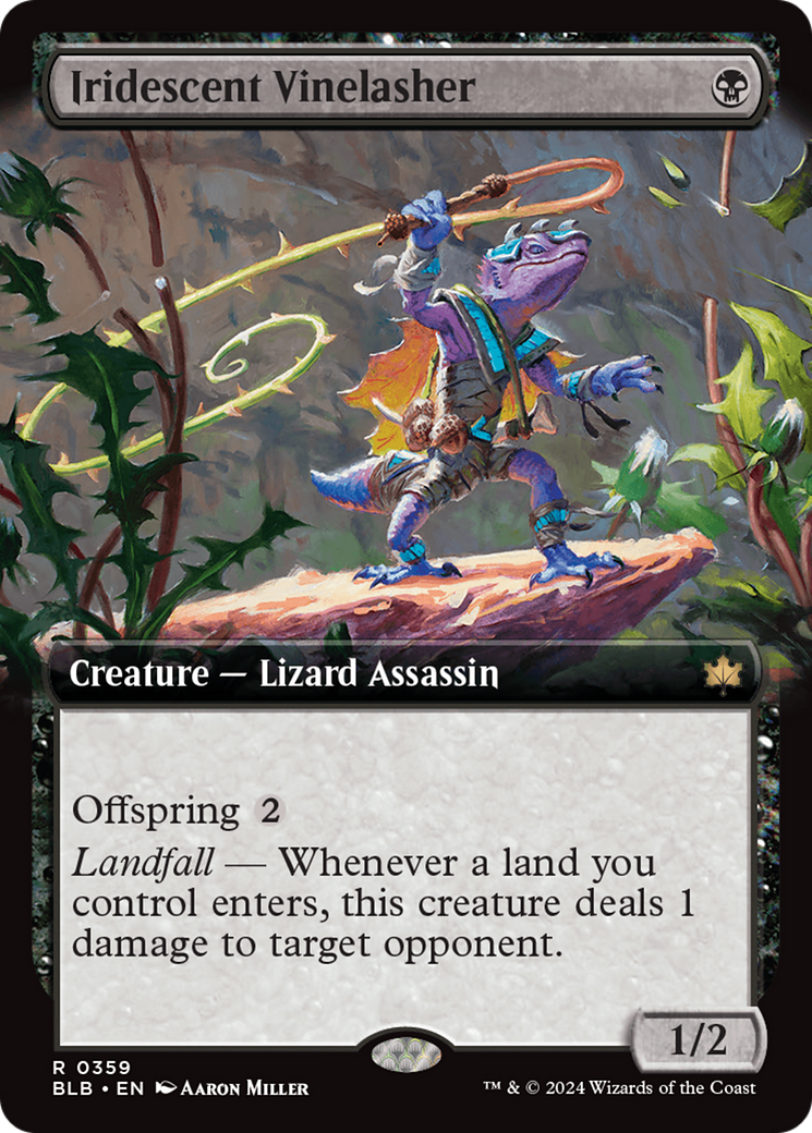 {@R} Iridescent Vinelasher (Extended Art) [Bloomburrow][BLB 359]