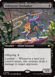{@R} Iridescent Vinelasher (Extended Art) [Bloomburrow][BLB 359]