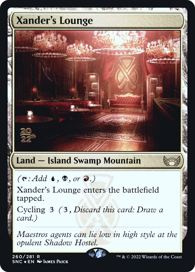 {R} Xander's Lounge [Streets of New Capenna Prerelease Promos][PR SNC 260]