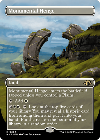 {R} Monumental Henge (Borderless) [Modern Horizons 3][MH3 354]