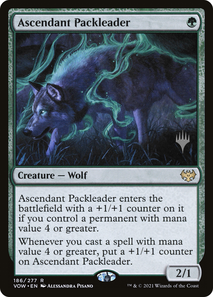 {R} Ascendant Packleader (Promo Pack) [Innistrad: Crimson Vow Promo Pack][PP VOW 186]