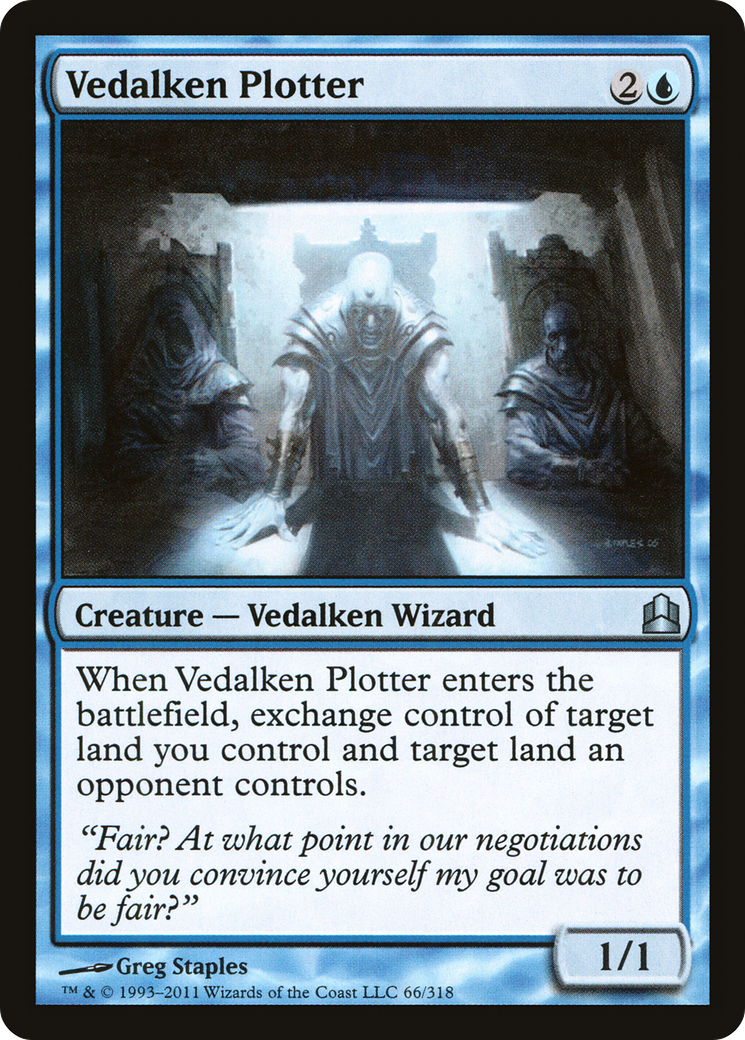 {C} Vedalken Plotter [Commander 2011][CMD 066] - Misty Mountain Games