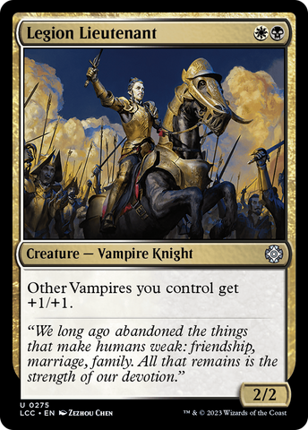 {C} Legion Lieutenant [The Lost Caverns of Ixalan Commander][LCC 275]