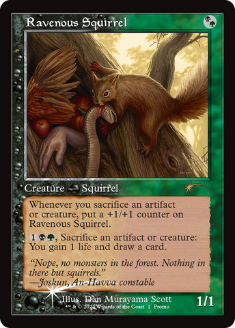 {R} Ravenous Squirrel (Open House) [Wizards Play Network 2024][PW24 001]