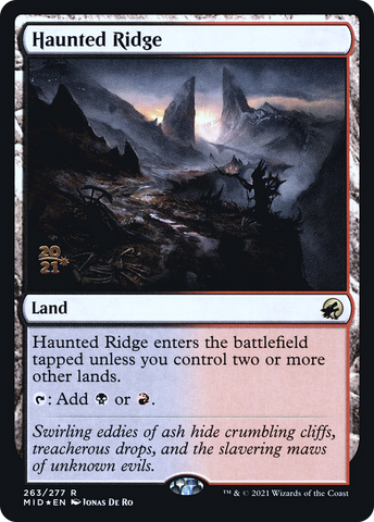 {R} Haunted Ridge [Innistrad: Midnight Hunt Prerelease Promos][PR MID 263]