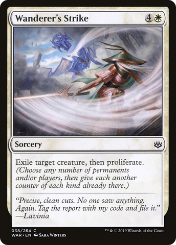 {C} Wanderer's Strike [War of the Spark][WAR 038]