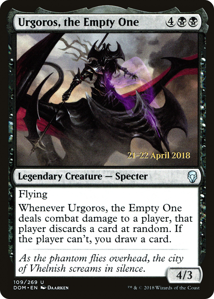 {C} Urgoros, the Empty One [Dominaria Prerelease Promos][PR DOM 109]