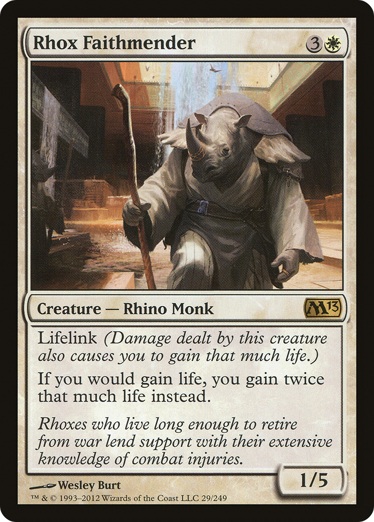 {R} Rhox Faithmender [Magic 2013][M13 029]