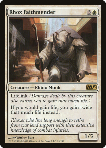 {R} Rhox Faithmender [Magic 2013][M13 029]
