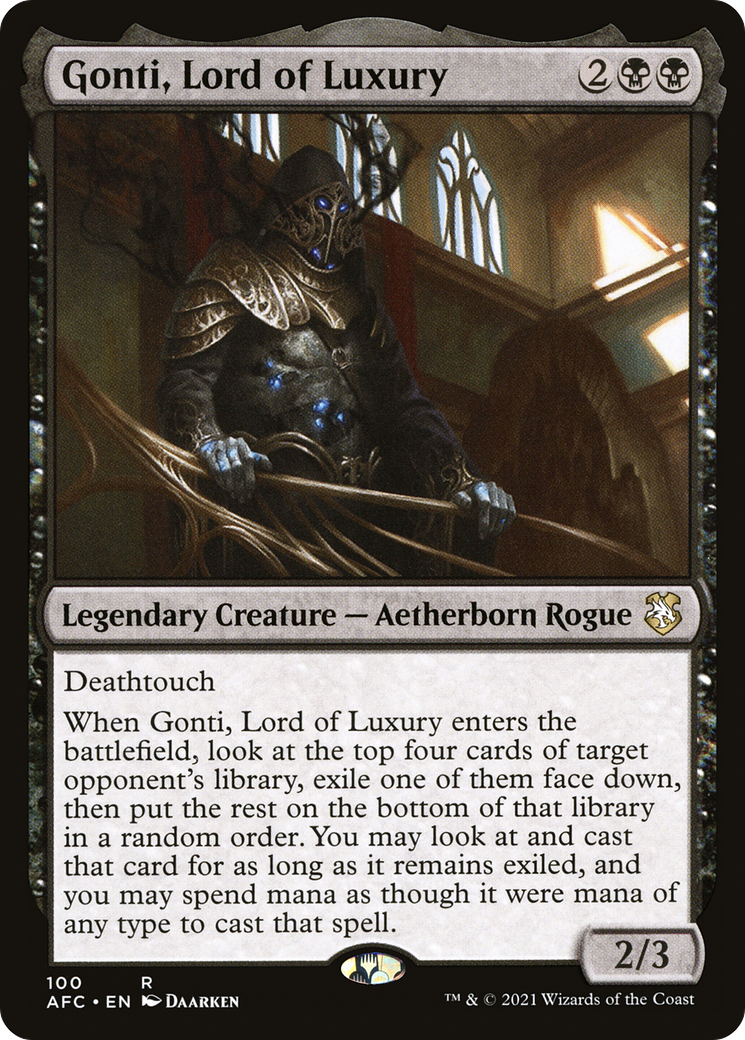 {R} Gonti, Lord of Luxury [Dungeons & Dragons: Adventures in the Forgotten Realms Commander][AFC 100]