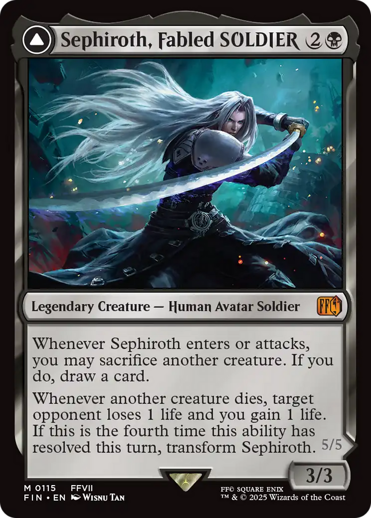 {@R} Sephiroth, Fabled SOLDIER // Sephiroth, One-Winged Angel [FINAL FANTASY][FIN 115]
