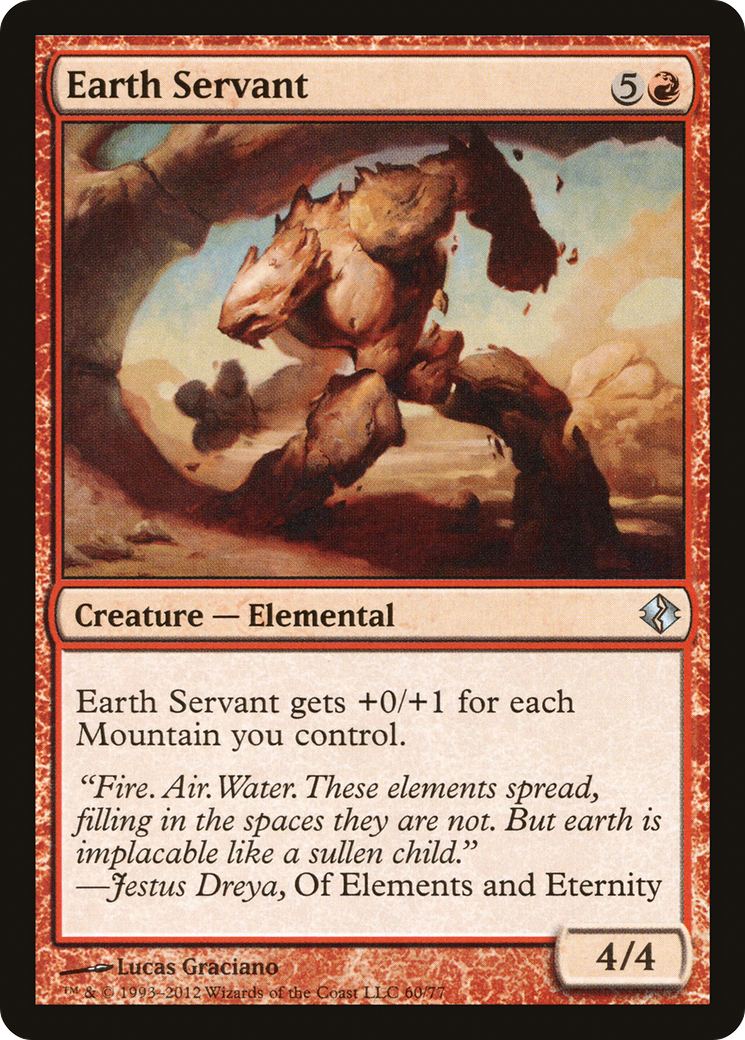 {C} Earth Servant [Duel Decks: Venser vs. Koth][DDI 060]