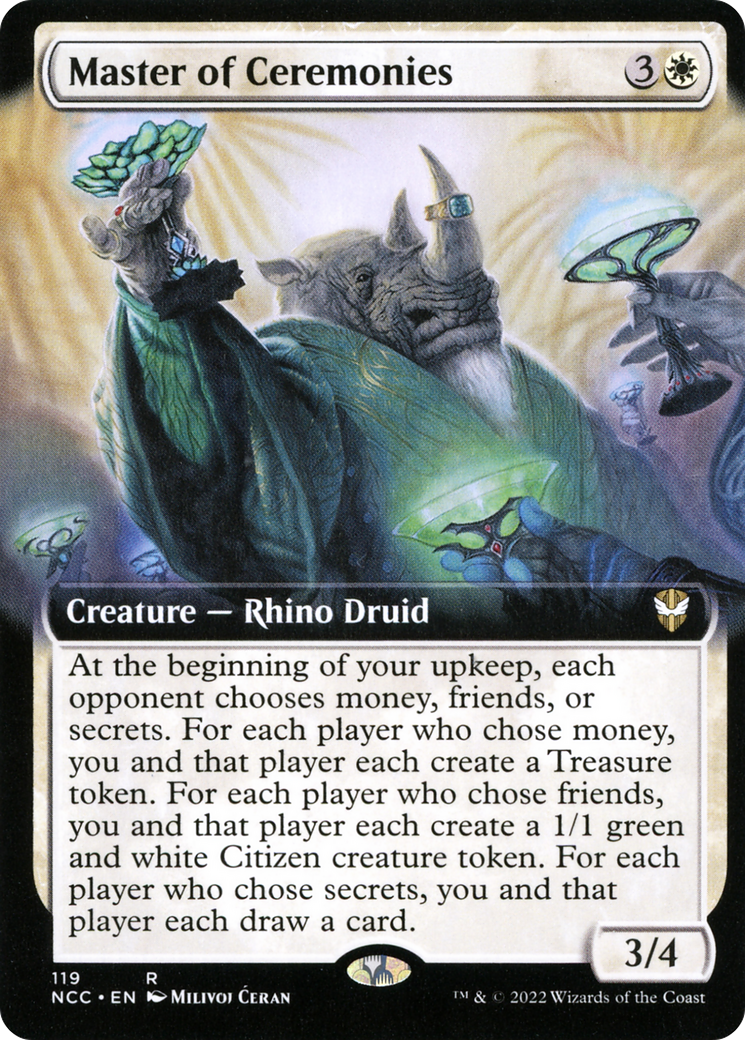 {R} Master of Ceremonies (Extended Art) [Streets of New Capenna Commander][NCC 119]
