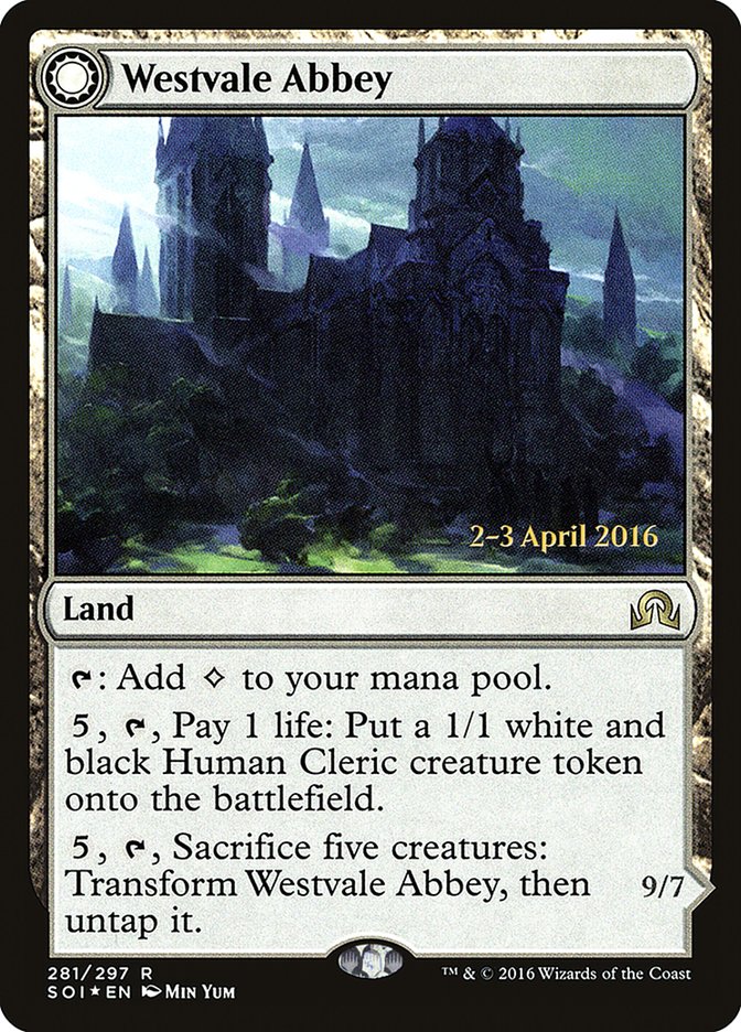 {R} Westvale Abbey // Ormendahl, Profane Prince [Shadows over Innistrad Prerelease Promos][PR SOI 281]