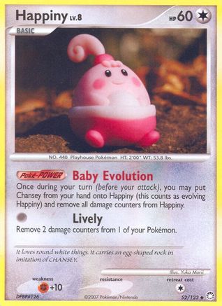 [PKM] Happiny (52/123) [Diamond & Pearl: Mysterious Treasures]