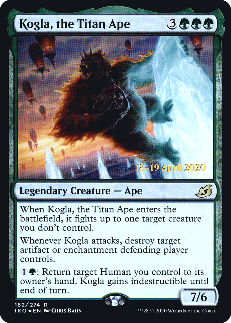 {R} Kogla, the Titan Ape [Ikoria: Lair of Behemoths Prerelease Promos][PR IKO 162] - Misty Mountain Games